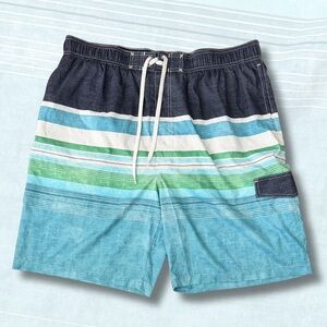 Ocean Breeze Striped Swim Shorts